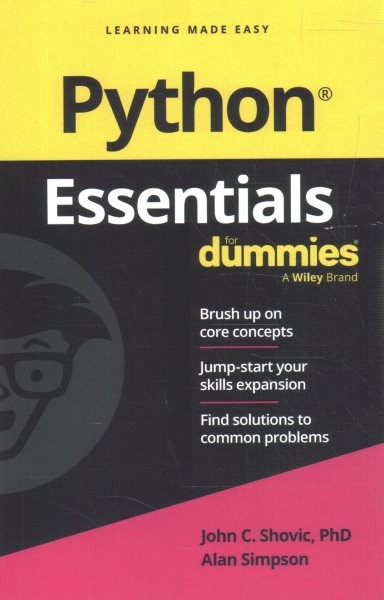 Python Essentials for Dummies, Paperback by Experts at Dummies (COR); Simpson…