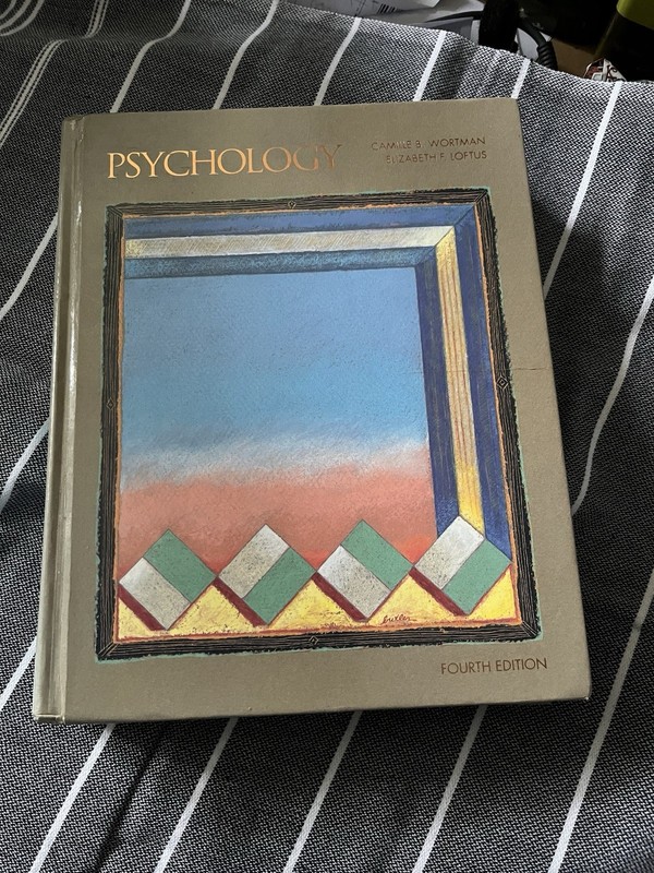 Psychology Camille Wortman & Elizabeth Loftus Large Hardcover Book
