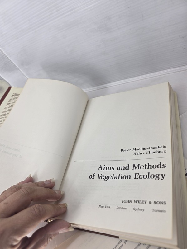 Aims & Methods of Vegetation Ecology Hardcover 1974 1st Edition Wiley Botany DJ gallery