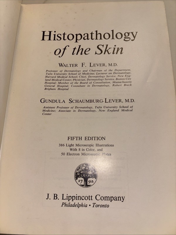 HISTOPATHOLOGY Of The Skin-HC-1975-Walter Lever gallery