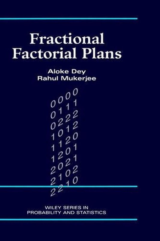 Fractional Factorial Plans by Aloke Dey (English) Hardcover Book
