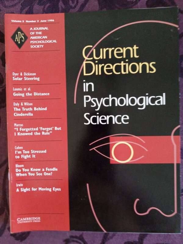 Current Directions in Psychological Science (Volume 5, Num. 1,2,3,4,5 & 6) 1996 gallery