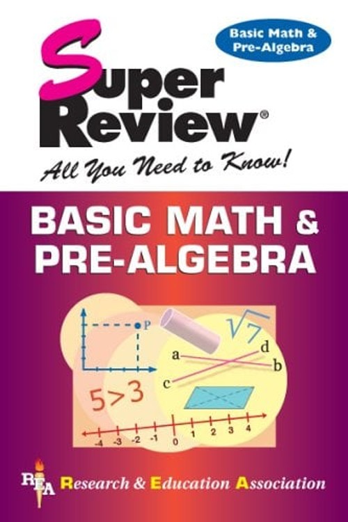 Basic Math and Pre-Algebra Paperback Research and Education Assoc