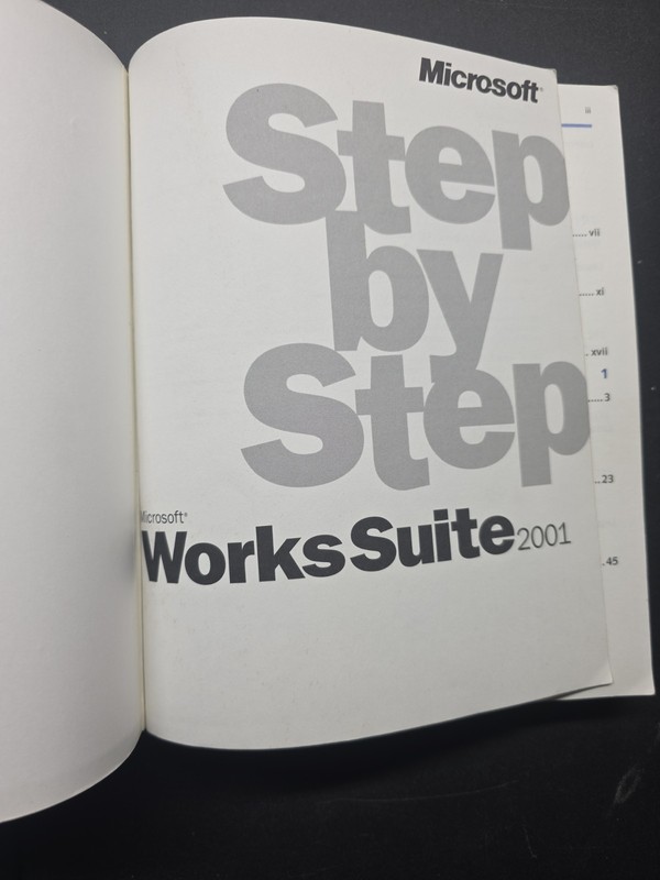 Step-By-Step Microsoft Works Suite 2001 W/ CD-ROM Computer Programming Book gallery