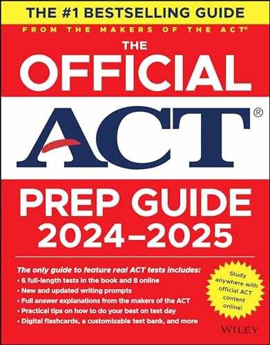 The Official ACT Prep Guide 2024-2025: Book + – Paperback, by ACT – Very Good o