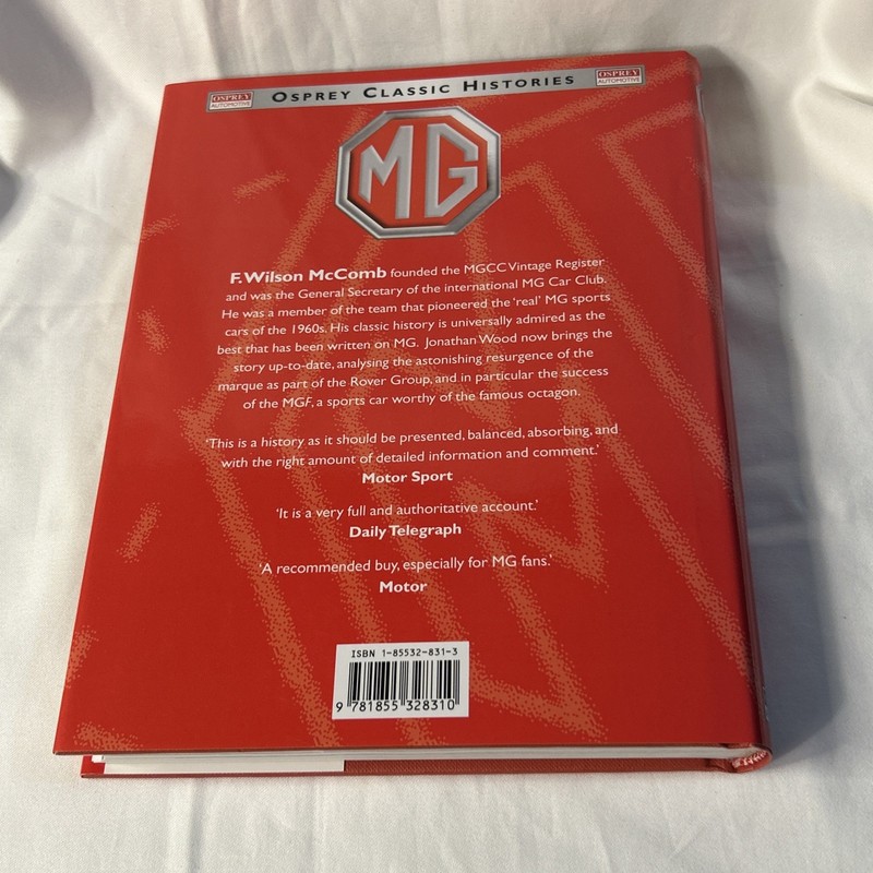 MG by McComb (Osprey Automotive Classic History) By F. Wilson McComb NEW HC/DJ gallery