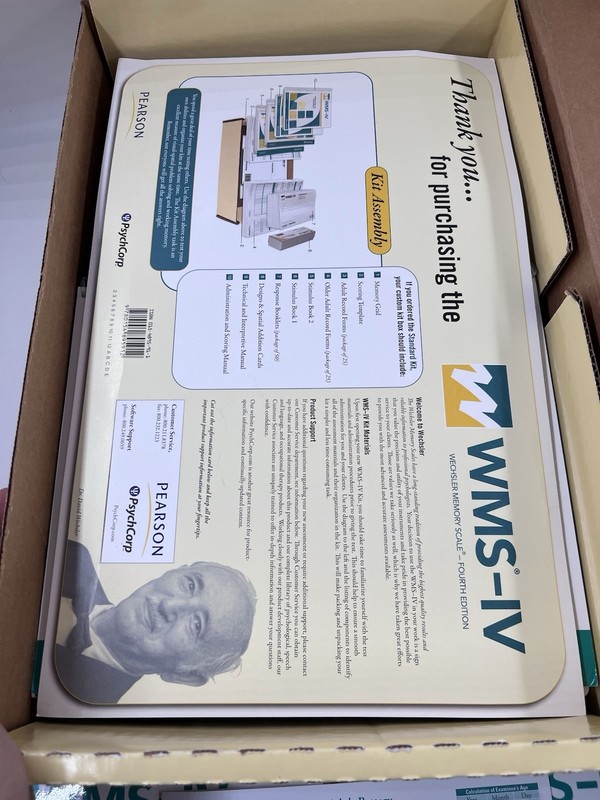 WMS-IV Wechsler memory scale Fourth edition gallery