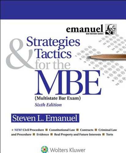 Strategies and Tactics for the MBE by J.D. Emanuel, Steven L: Used