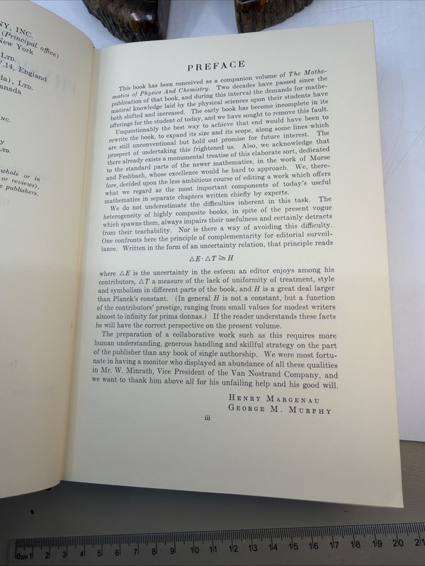 The Mathematics of Physics and Chemistry Vol 2 Margenau Murphy HC 1964 (AI 190) gallery