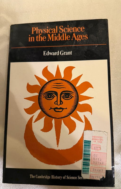 PHYSICAL SCIENCE IN THE MIDDLE AGES Edward Grant PB Good highlighted Cambridge