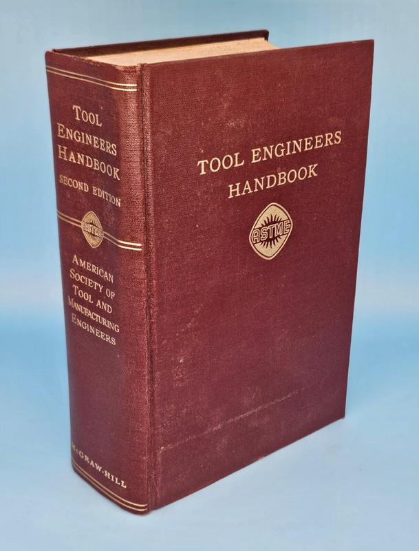 Tool Engineers Handbook Vintage 1959 2nd Edition McGraw Hill ASTE