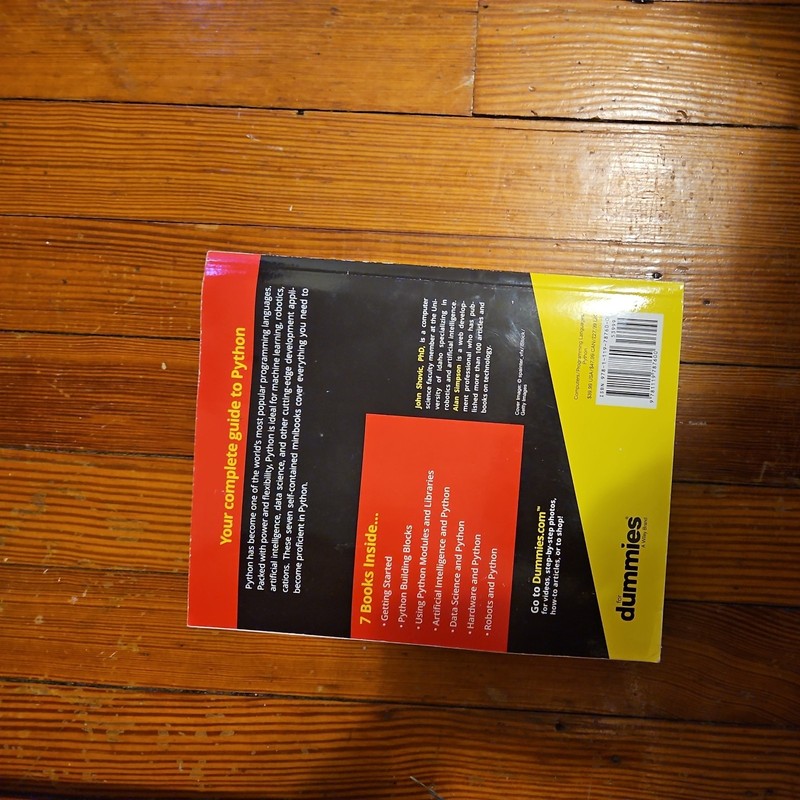 Python All-In-One for Dummies by John C. Shovic and Alan Simpson (2021, Trade... gallery