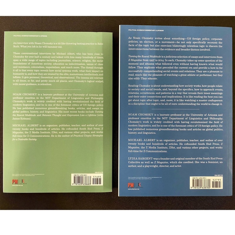 "Taming the Rascal Multitude "& "A New World in Our Home", Noam Chomsky Bundle gallery