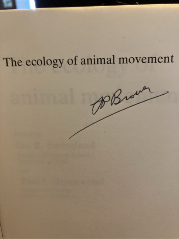 THE ECOLOGY OF ANIMAL MOVEMENT By Ian R. Swingland & Paul J. Greenwood gallery