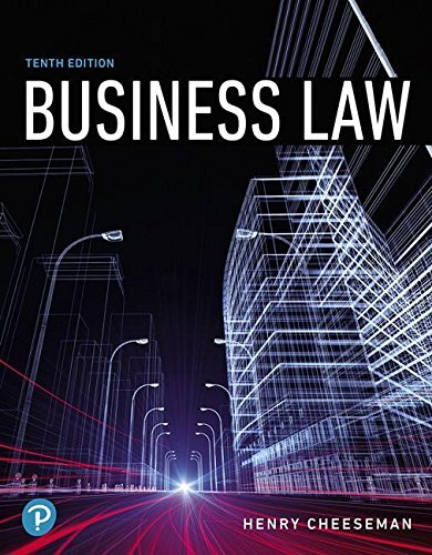 Business Law Henry Cheeseman