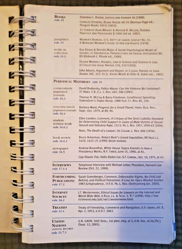 The Bluebook : A Uniform System of Citation Eighteenth Edition gallery